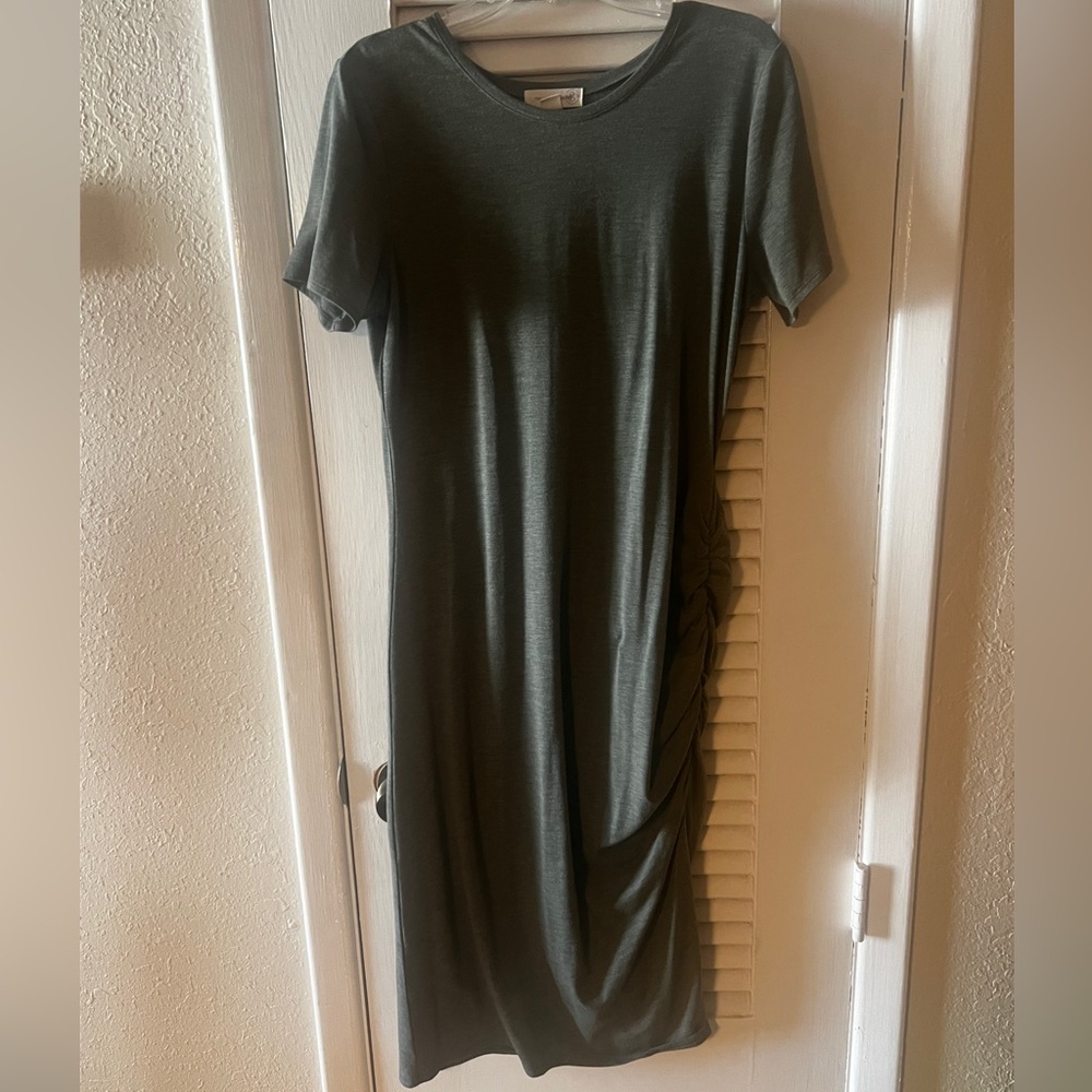 Treasure & Bond by Nordstrom Side Ruched Bodycon Midi Dress - Picture 5 of 8